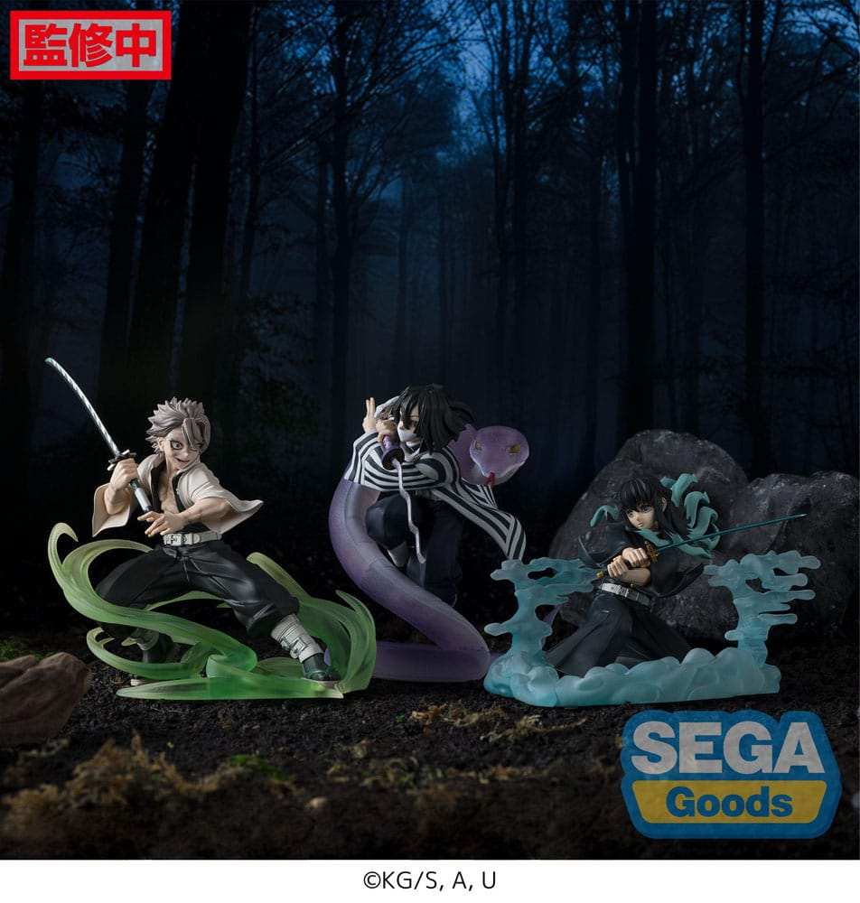 Demon Slayer: Kimetsu no Yaiba Xross Link Anime PVC Statue Sanemi Shinazugawa Hashira Training Arc 12 cm - Smalltinytoystore