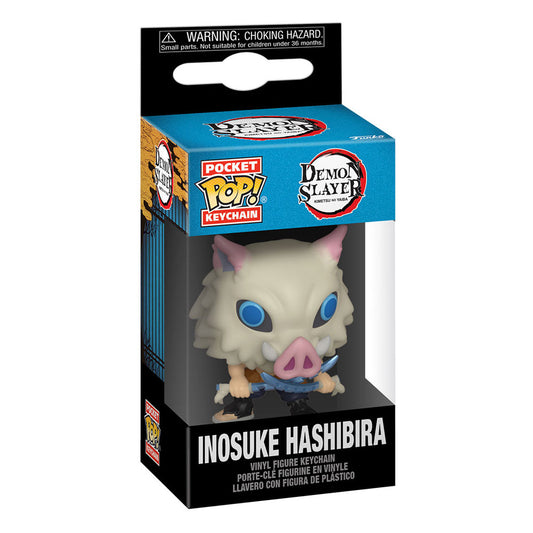Demon Slayer Pocket POP! Vinyl Schlüsselanhänger 4 cm Inosuke Display (12) - Smalltinytoystore