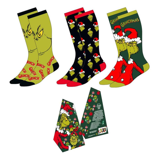 Der Grinch Socken 3er-Pack 38-45 - Smalltinytoystore