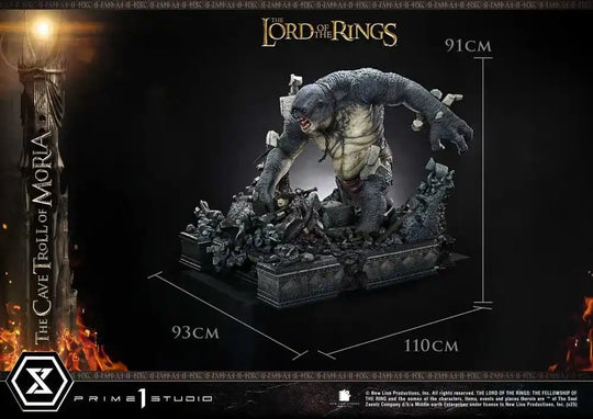 Der Herr der Ring Premium Masterline Series Statue 1/6 Cave Troll of Moria 91 cm - Smalltinytoystore