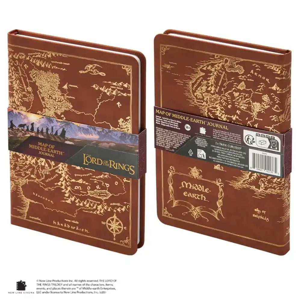 Der Herr der Ringe Tagebuch Map of Middle-Earth 240 Seiten