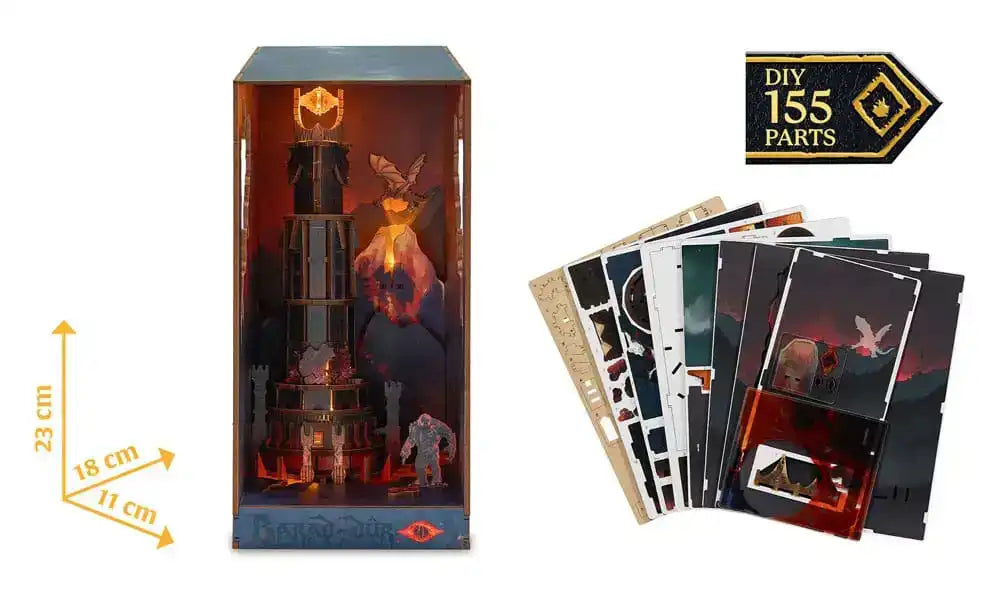 Der Herr der Ringe Tiny Adventures Book Nook Mini-Diorama Barad-Dûr 23 cm - Smalltinytoystore