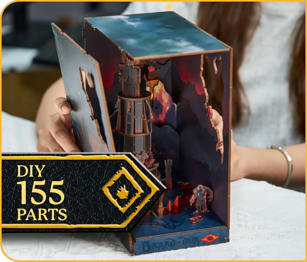 Der Herr der Ringe Tiny Adventures Book Nook Mini-Diorama Barad-Dûr 23 cm - Smalltinytoystore