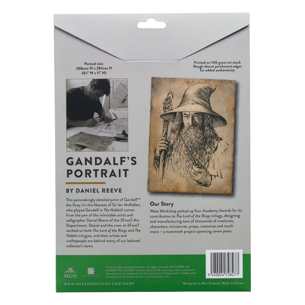 Der Hobbit Kunstdruck Portrait of Gandalf the Grey 21 x 28 cm - Smalltinytoystore