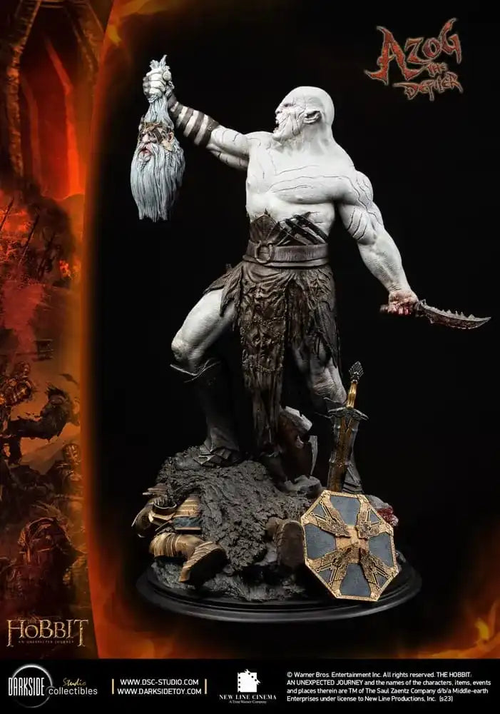 Der Hobbit QS Series Statue 1/4 Azog The Defiler John Howe Signature Edition Edition 68 cm - Smalltinytoystore