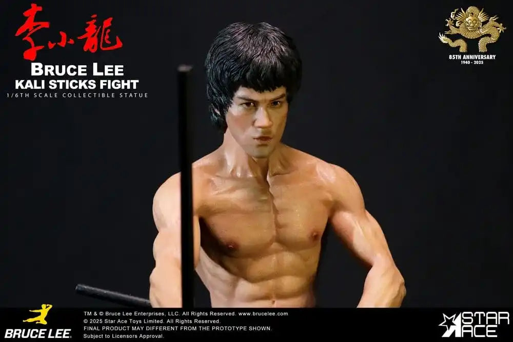 Der Mann mit der Todeskralle My Favourite Movie Statue 1/6 Bruce Lee Kali Sticks Fight Deluxe Basement  Version 30 cm
