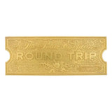 Der Polarexpress Replik Train Ticket 24k Gold Plated Limited Edition - Smalltinytoystore