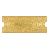 Der Polarexpress Replik Train Ticket 24k Gold Plated Limited Edition - Smalltinytoystore