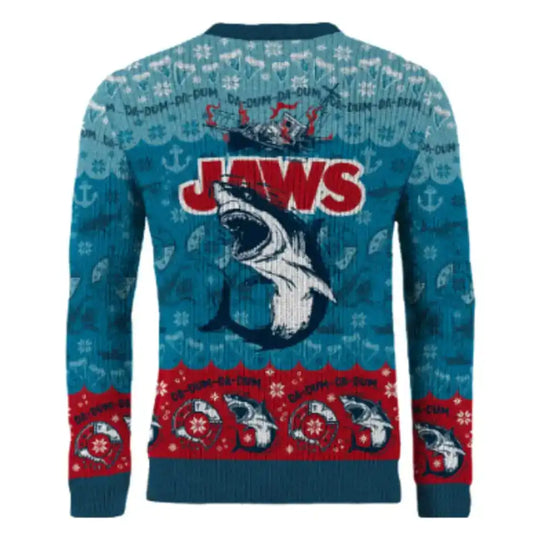 Der weiße Hai Christmas Pullover Jaws  Größe XL