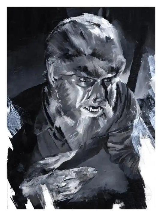 Der Wolfsmensch Kunstdruck The Wolf Man by Chris Valentine 41 x 31 cm - ungerahmt