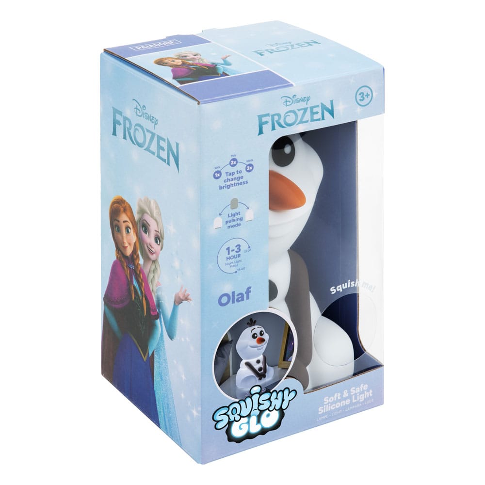 Die Eiskönigin Völlig unverfroren Squishy Glo Silikon-Leuchte Olaf 15 cm - Smalltinytoystore