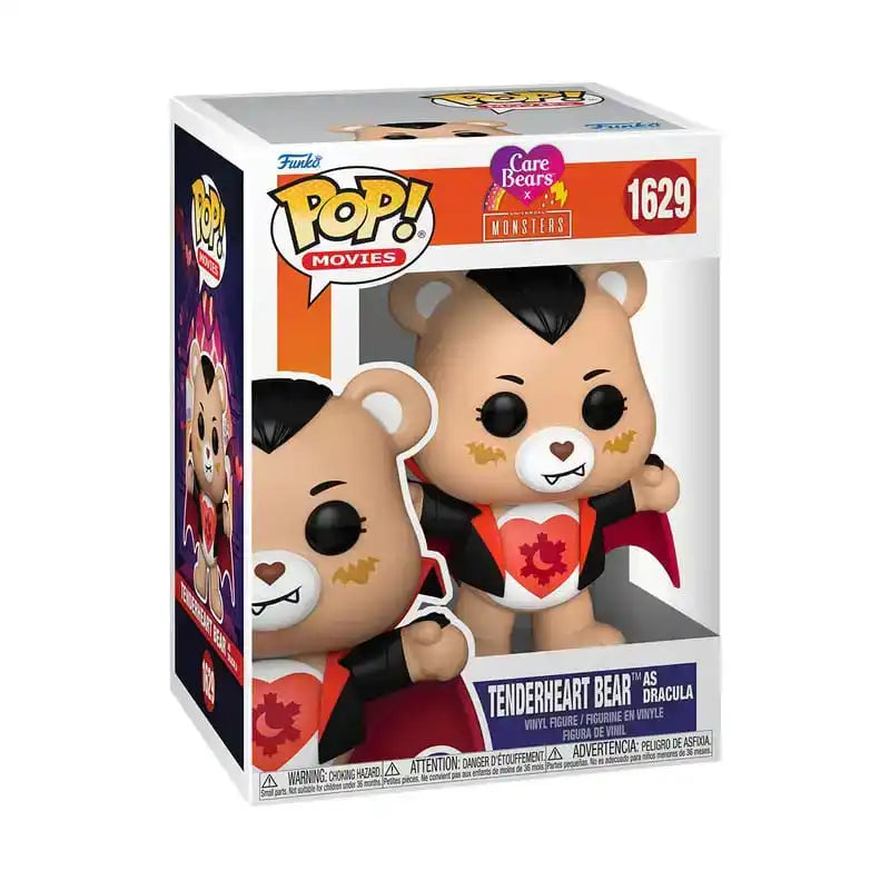 Die Glücksbärchen x Universal Monsters POP! Vinyl Figur Tender Heart Bear as Dracula 9 cm - Smalltinytoystore