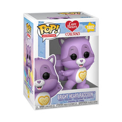 Die Glücksbärchies POP! Animation Vinyl Figur Bright Heart Raccoon 9 cm - Smalltinytoystore