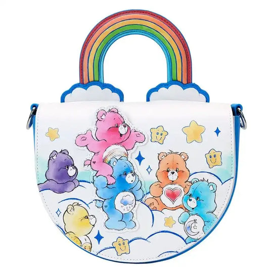 Die Glücksbärchis by Loungefly Umhängetasche Rainbow Handle - Smalltinytoystore