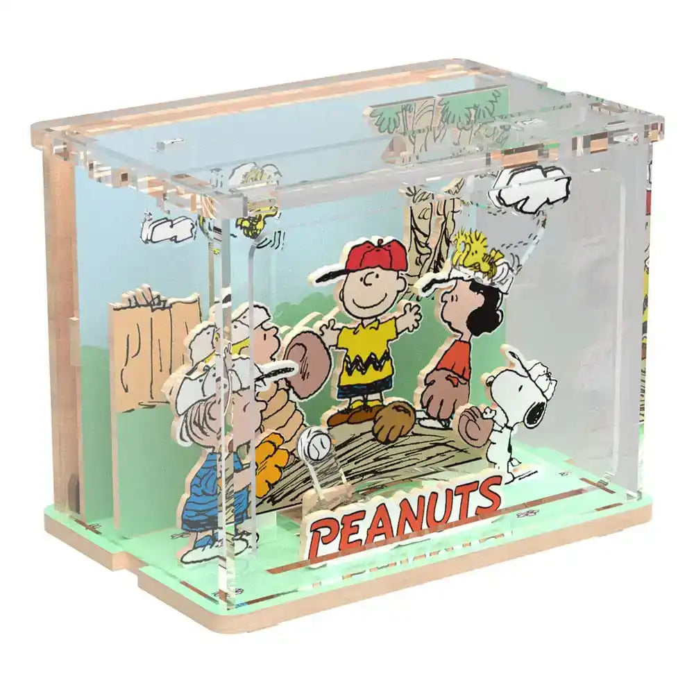 Die Peanuts Puremind DIY Bauset Mini Scene Baseball Time - Smalltinytoystore