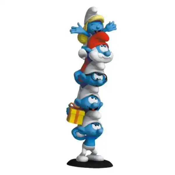 Die Schlümpfe Statue Schlumpfsäule Polychrome Edition 50 cm - Smalltinytoystore