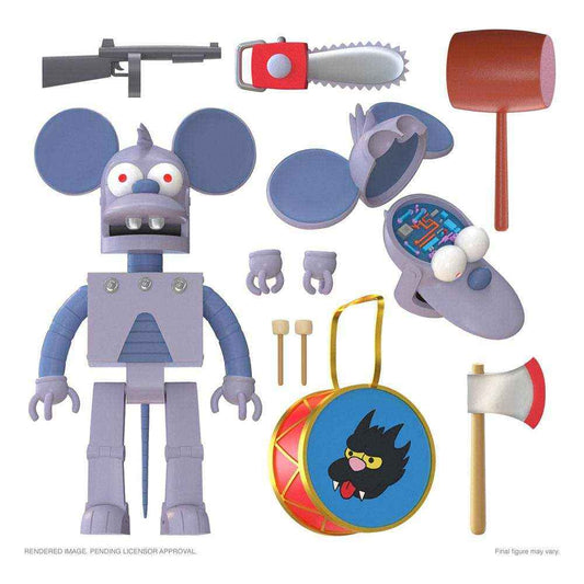 Die Simpsons Ultimates Robot Itchy 18 cm - Smalltinytoystore
