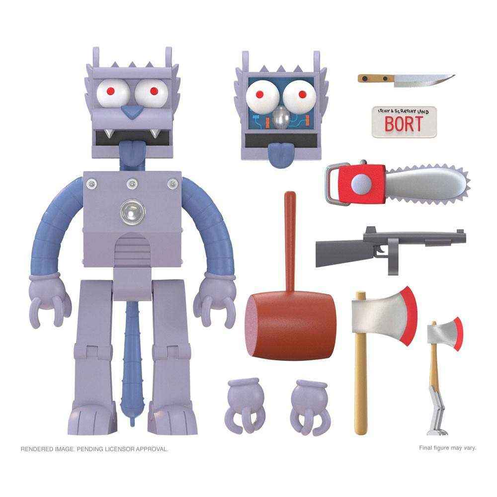 Die Simpsons Ultimates Robot Scratchy 18 cm - Smalltinytoystore