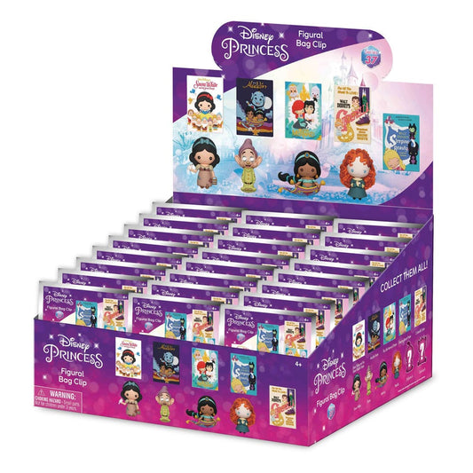 Disney 3D PVC-Taschenanhänger Ultimate Princess Series 37 Display (24) - Smalltinytoystore