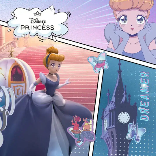Disney Anime Princess Scale Statue Cinderella 19 cm - Smalltinytoystore