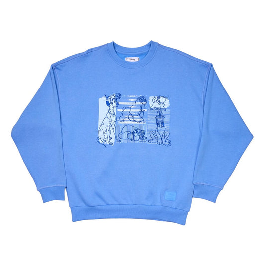 Disney by Loungefly Pullover Unisex Dogs & Cats Oversized Crewneck Größe L - Smalltinytoystore