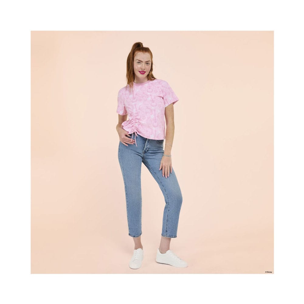 Disney by Loungefly Tee T-Shirt Unisex Hannah Montana Shirred Hem Größe M - Smalltinytoystore