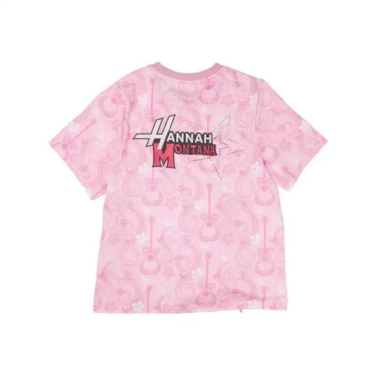 Disney by Loungefly Tee T-Shirt Unisex Hannah Montana Shirred Hem Größe XL - Smalltinytoystore