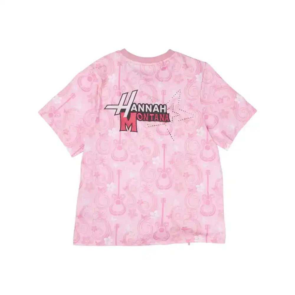 Disney by Loungefly Tee T-Shirt Unisex Hannah Montana Shirred Hem Größe XXL - Smalltinytoystore