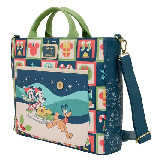 Disney by Loungefly Tragetasche Mickey and Minnie Holiday