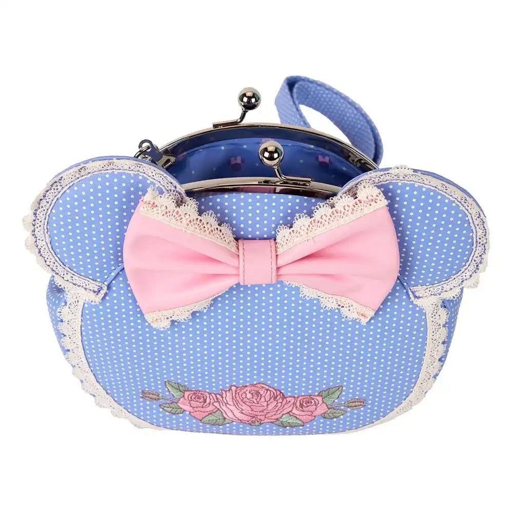 Disney by Loungefly Umhängetasche Minnie Floral and Lace Kisslock - Smalltinytoystore