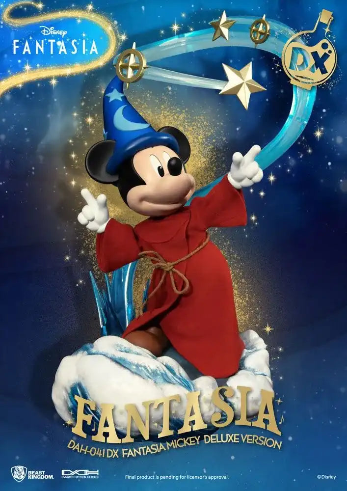 Disney Classic Dynamic 8ction Heroes Actionfigur 1/9 Mickey Fantasia Deluxe Version 21 cm - Smalltinytoystore