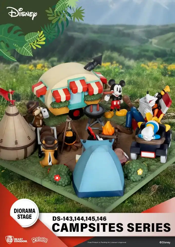 Disney D-Stage Campsite Series PVC Diorama Chip & Dale 10 cm - Smalltinytoystore