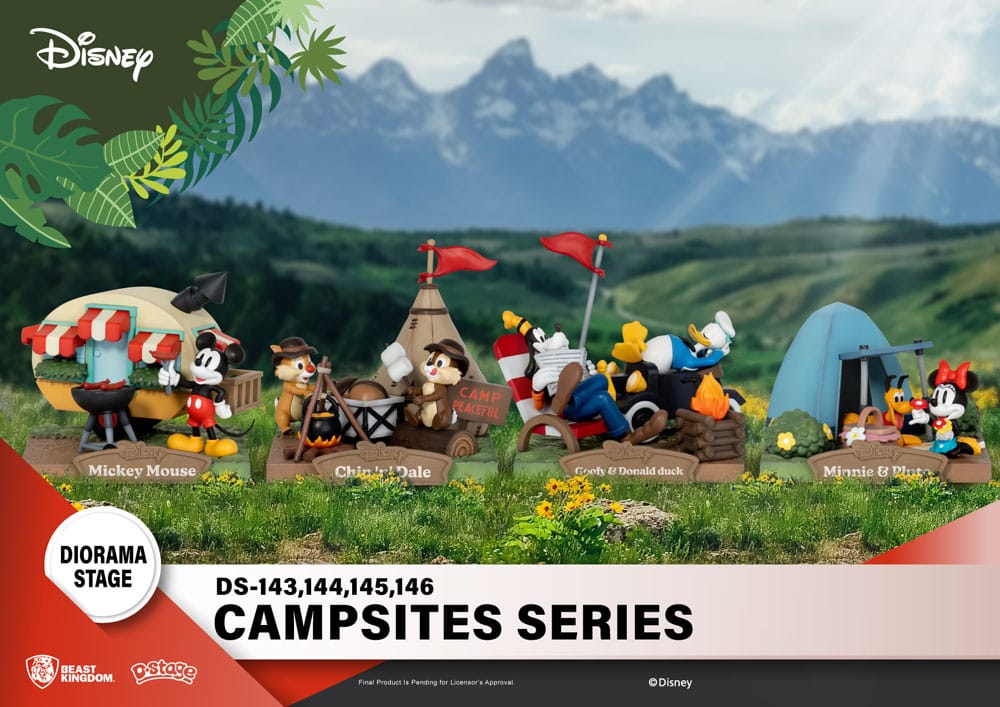 Disney D-Stage Campsite Series PVC Diorama Chip & Dale 10 cm - Smalltinytoystore