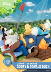 Disney D-Stage Campsite Series PVC Diorama Goofy & Donald Duck Special Edition 10 cm - Smalltinytoystore
