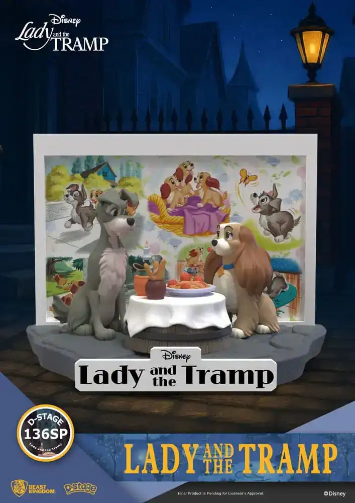 Disney D-Stage PVC Statue Lady and the Tramp 12 cm - Smalltinytoystore