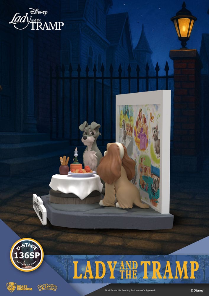 Disney D-Stage PVC Statue Lady and the Tramp 12 cm - Smalltinytoystore