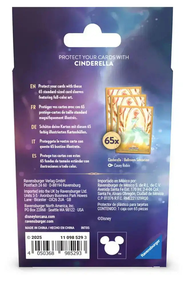 Disney Lorcana TCG Kartenhüllen Cinderella (65) - Smalltinytoystore