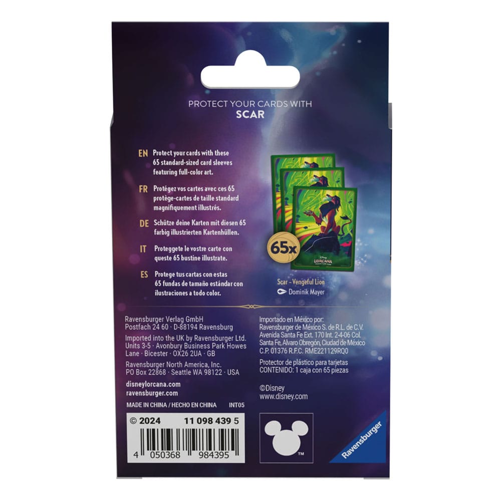 Disney Lorcana TCG Kartenhüllen Scar (65) - Smalltinytoystore