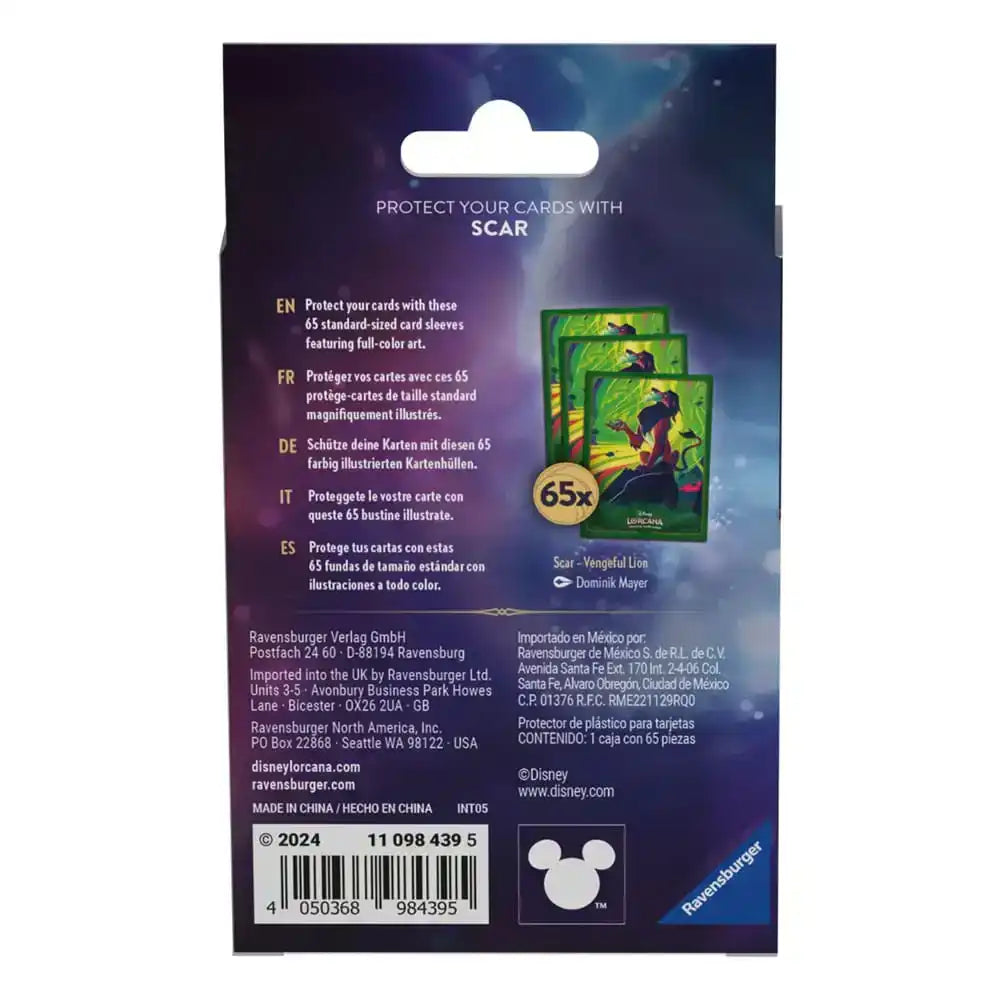 Disney Lorcana TCG Kartenhüllen Scar (65) - Smalltinytoystore