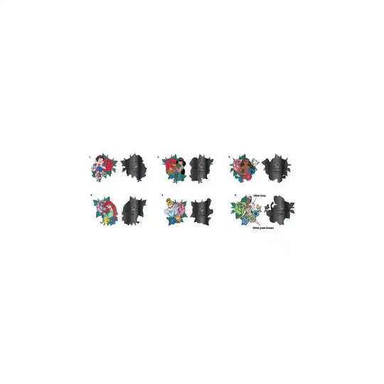 Disney Loungefly POP! Pin Ansteck-Pins Princess Tattoo 3 cm Sortiment (12)