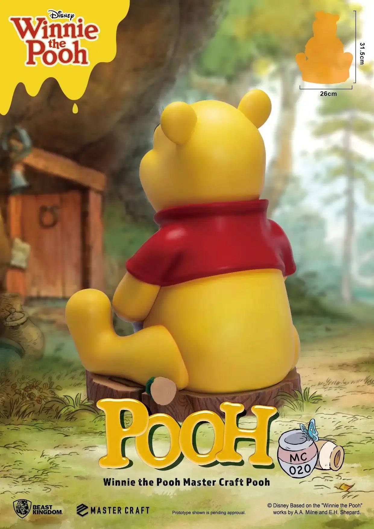 Disney Master Craft Statue Winnie the Pooh 31 cm - Smalltinytoystore