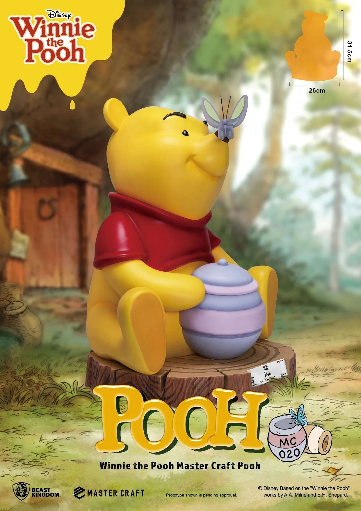 Disney Master Craft Statue Winnie the Pooh 31 cm - Smalltinytoystore