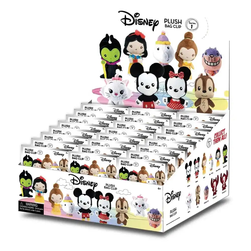 Disney Plüsch-Taschenanhänger Display (24) - Smalltinytoystore