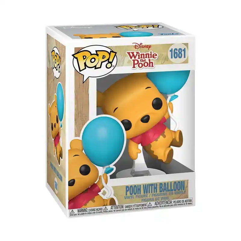 Disney POP! Animation Vinyl Figur Pooh w/Balloon 9 cm