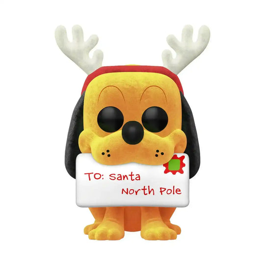 Disney POP! Vinyl Figur Holiday Pluto (Flocked) Special Edition 9 cm - Smalltinytoystore