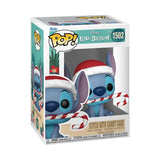 Disney POP! Vinyl Figur Holiday Stitch w/CC 9 cm - Smalltinytoystore