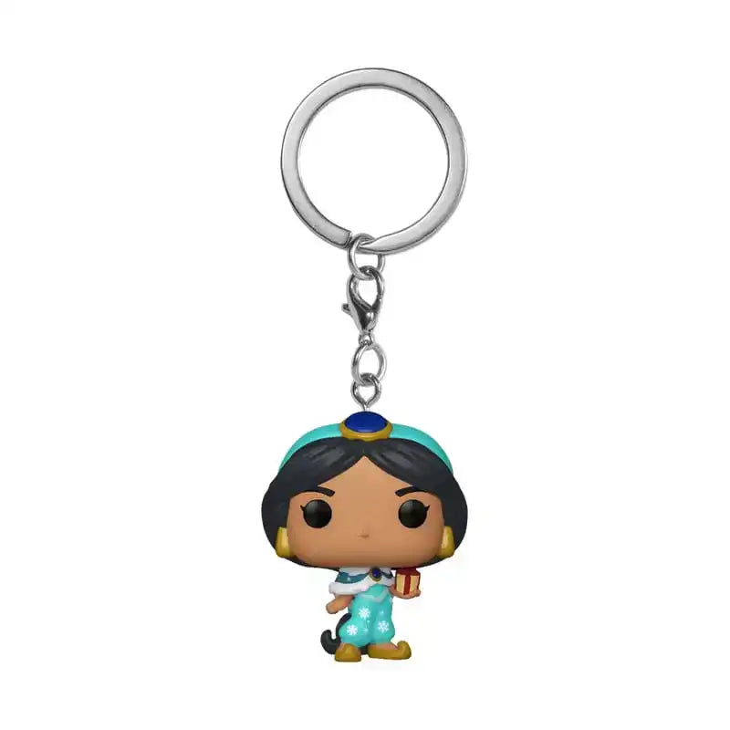 Disney Princess POP! Vinyl Schlüsselanhänger 4 cm Holiday Jasmine Display (12) - Smalltinytoystore
