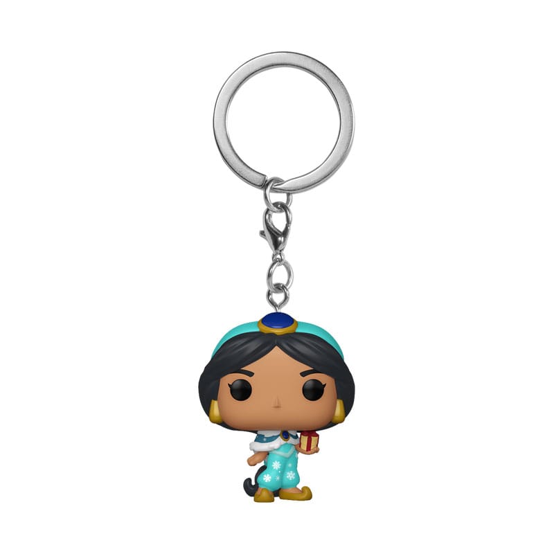 Disney Princess POP! Vinyl Schlüsselanhänger 4 cm Holiday Jasmine Display (12) - Smalltinytoystore