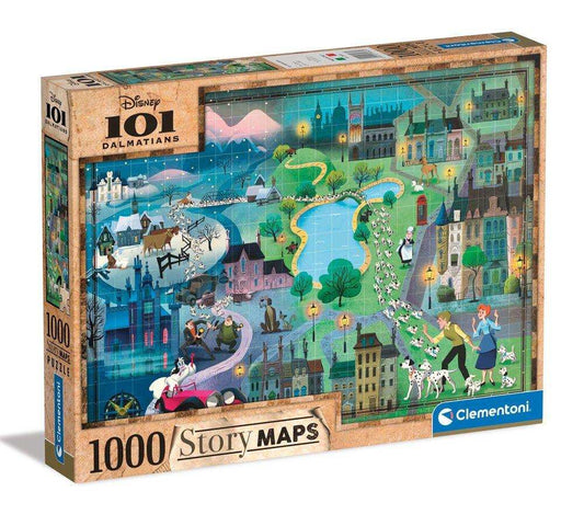 Disney Story Maps Puzzle 101 Dalmatiner (1000 Teile) - Smalltinytoystore