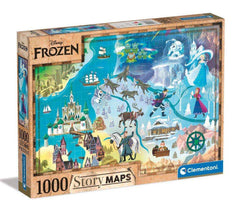 Disney Story Maps Puzzle Die Eiskönigin (1000 Teile) - Smalltinytoystore